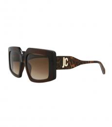 Just Cavalli Dark Brown Logo Sunglasses