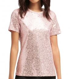 Blush Sequined Tee