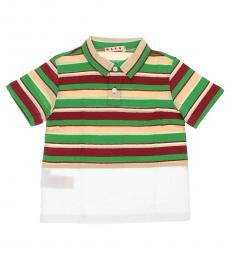 Little Boys Multicolor Striped Polo