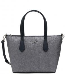 Kate Spade Dusk Navy Joeley Glitter Small Tote