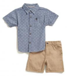 Calvin Klein 2 Piece Shirt/Shorts Set (Baby Boys)