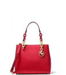 Michael Kors Bright Red Cynthia Small Satchel