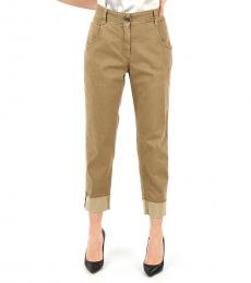 Brunello Cucinelli Light Brown Straight Fit Jeans