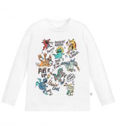 Stella McCartney Boys White Dragon T-Shirt