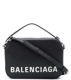 Balenciaga Black Camera Ville Medium Crossbody