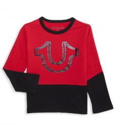 True Religion Little Boys Ruby Red Two-Tone T-Shirt
