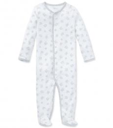 Baby Girls Paper White Coverall