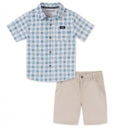 Calvin Klein 2 Piece Shirt/Shorts Set (Baby Boys)