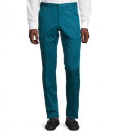 Hugo Boss Turquoise Genesis Flat-Front Trousers