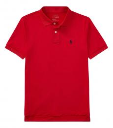 Ralph Lauren Boys French Navy Moisture-Wicking Polo