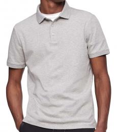 Calvin Klein Heroic Grey Heather Liquid Touch Polo Shirt