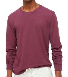 Cherry Long-Sleeve Washed Jersey Tee
