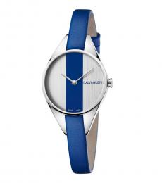 Calvin Klein Dark Blue Rebel Quartz Dial Watch