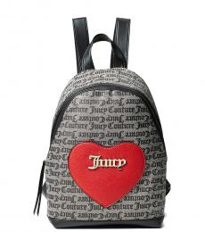 Juicy Couture Black Valentine's Day Medium Backpack
