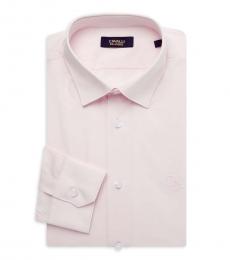 Cavalli Class Light Pink Slim Fit Stretch Dress Shirt