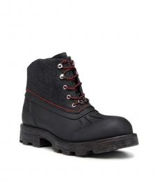 Diesel Black D-Hammer Lace Up Boots