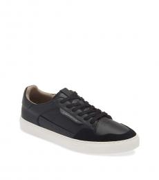 AllSaints Black Alton Logo Sneakers