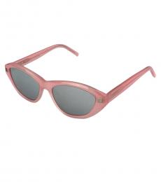 Givenchy Light Pink Smoke Mirror Cat Eye Sunglasses