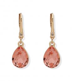 DKNY Golden Orange Teardrop Earrings