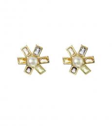 Ralph Lauren Golden Stone Star Earrings