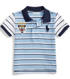 Ralph Lauren Baby Boys Blue Lagoon Striped Polo