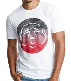White Ombre Buddha T-Shirt
