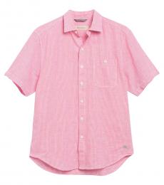 Pink Short Sleeve Check Shirt
