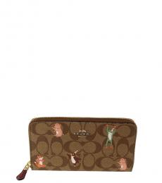 Brown Party Animals Wallet