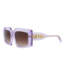 Just Cavalli Light Purple Logo Sunglasses