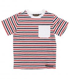 Trussardi Little Boys Multicolor Striped T-Shirt