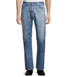 AG Adriano Goldschmied Blue Tailored-Leg Jeans