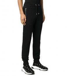 Balmain Black Zipped Pockets Track Trousers