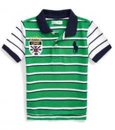 Ralph Lauren Baby Boys Golf Green Striped Polo