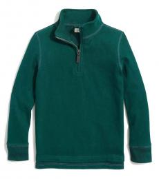 J.Crew Boys Academic Green Popover Sweatshirt