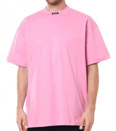Pink Neck Logo T-Shirt