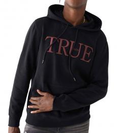 Black True Logo Hoodie