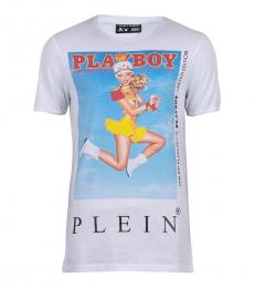 Philipp Plein White College Issue Cover T-Shirt
