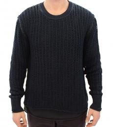 Dolce & Gabbana Blue Runway Netz Netted Sweater