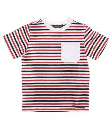 Little Boys Multicolor Striped T-Shirt