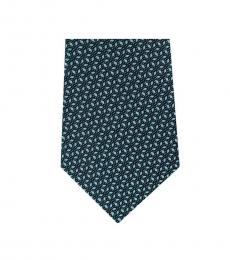 Michael Kors Multi Color Streamline Geo Slim Silk Tie