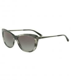 Giorgio Armani Striped Gray Stately Sunglasses