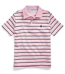 Ralph Lauren Little Boys Carmel Pink Striped Polo