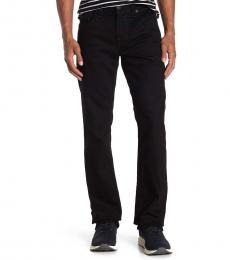 True Religion Black Ricky Relaxed Straight Leg Jeans