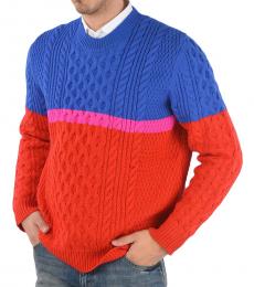 Multicolor Cable Knit Sweater