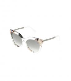 Grey Abstract Colored Frame Sunglasses