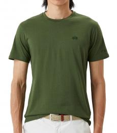 Green Crewneck Logo T-Shirt