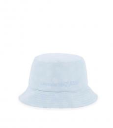Alexander McQueen Sky Blue Skull Bucket Hat