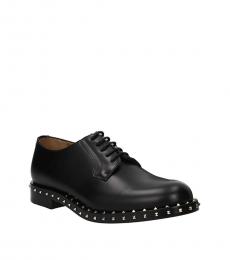 Valentino Garavani Black Studded Sole Lace Ups