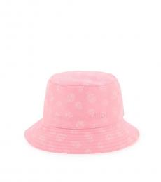 Alexander McQueen Light Pink Skull Bucket Hat