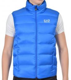 Emporio Armani Blue Duck Down Full Zip Jacket